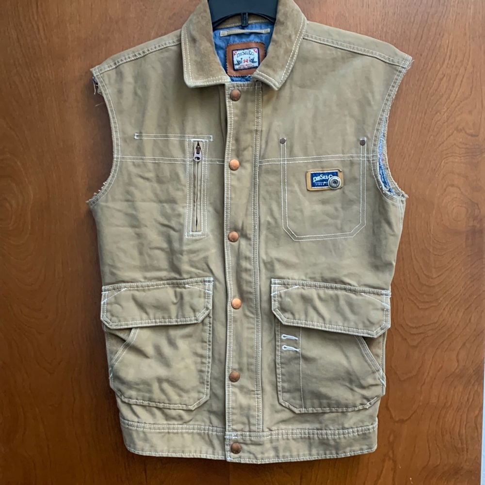 Denim Vest Jacket by Diesel-Co in Small
